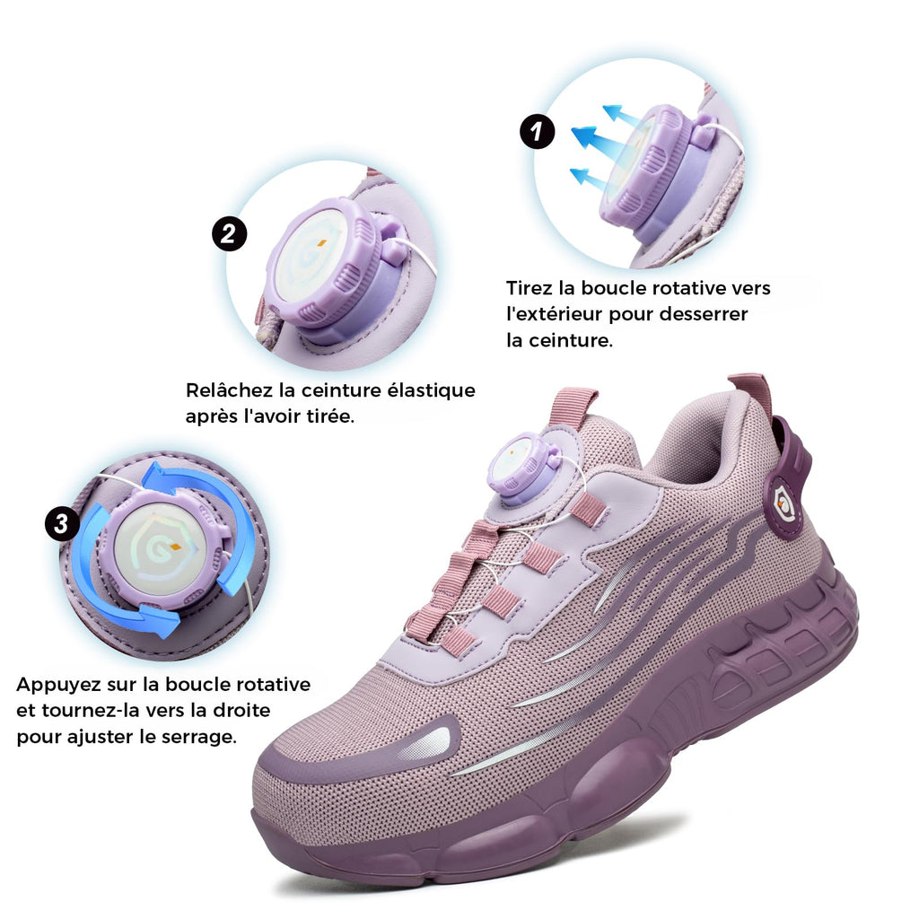 Chaussures de Sécurité Hommes Femmes Basket Respirante Antidérapante Légère Travail avec Embout en Acier 36-46 EU