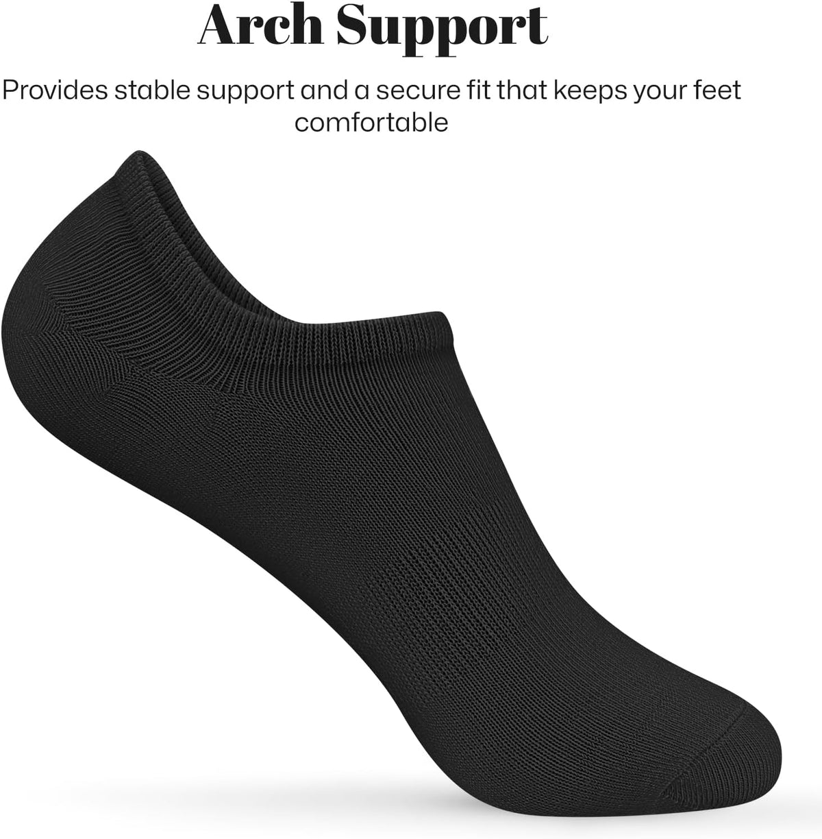 Wernies No Show Socks Women Low Cut Ankle Socks Non Slip 4/8 Pairs