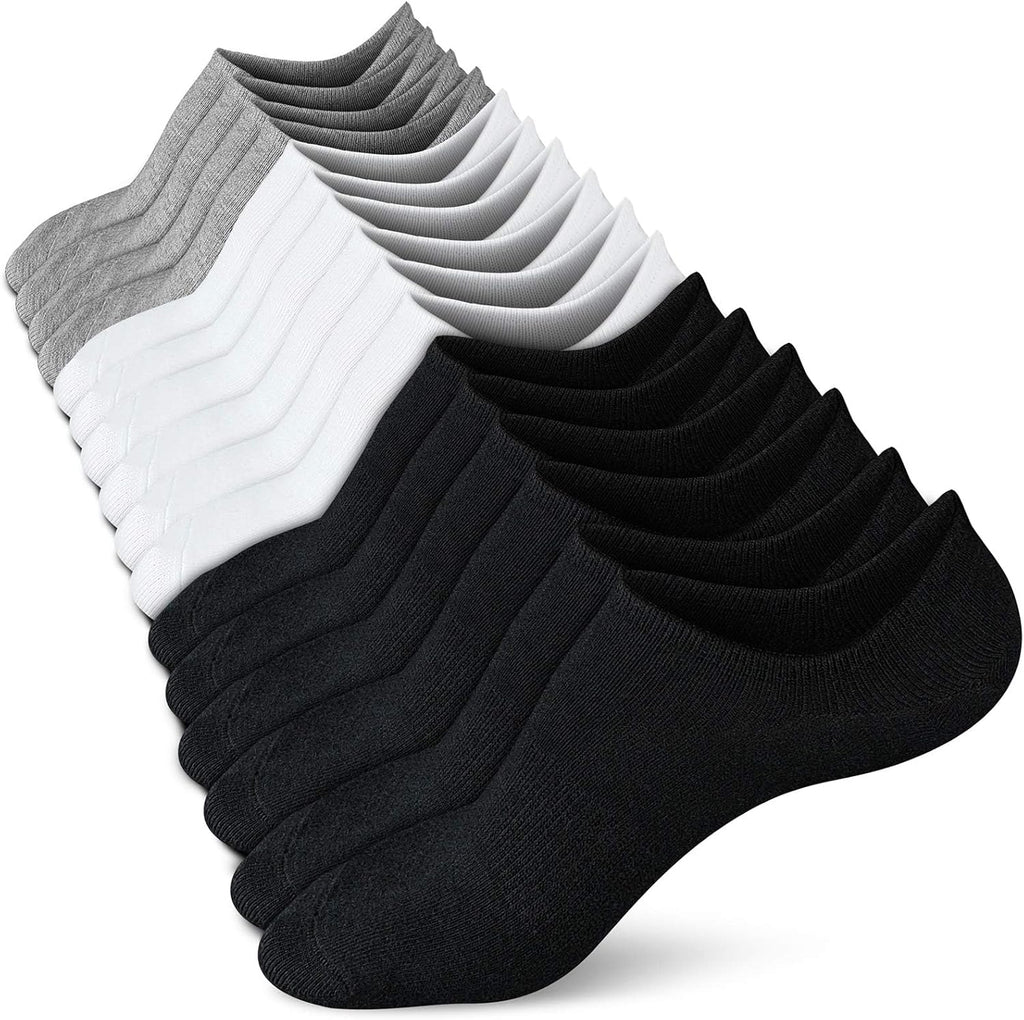 Wernies No Show Socks Women Low Cut Ankle Socks Non Slip 4/8 Pairs