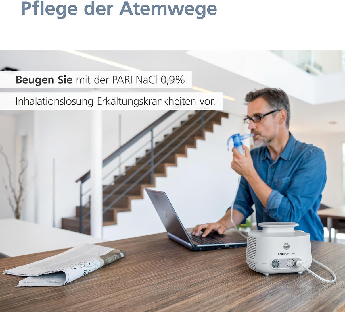 PARI NaCl 0,9% Inhalationslösung - isoton (0,9% Kochsalz),60 x 2,5 ml
