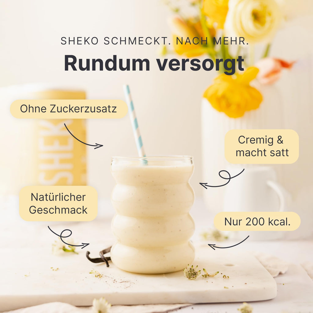 SHEKO Balance Shake Erdbeere – Mahlzeitersatz & Abnehmshake – 378 g