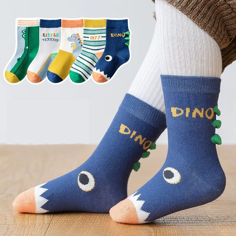 FedMois 10 Paires Chaussettes chaudes hiver en Coton Garçons Filles Socquette Enfant