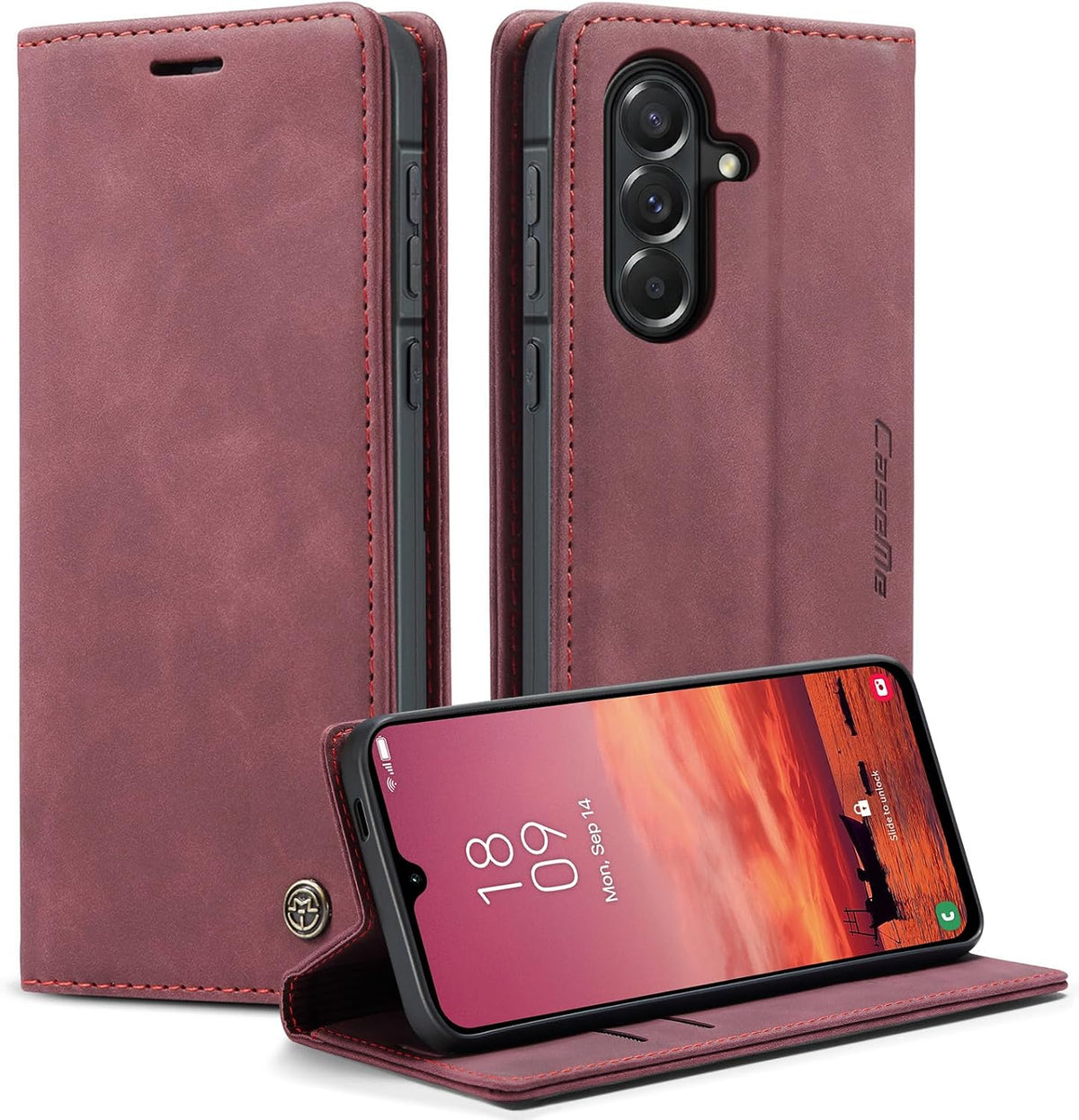 KZB für Xiaomi Redmi Note 15 Hülle, Magnet Leder Klapphülle Stoßfest