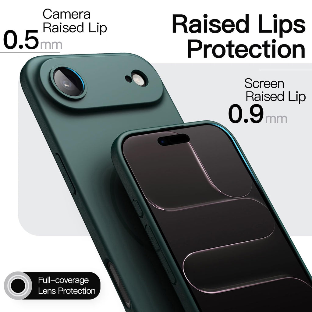 JETech Magnetische Dünne Hülle für iPhone 18 Pro, Schwarz