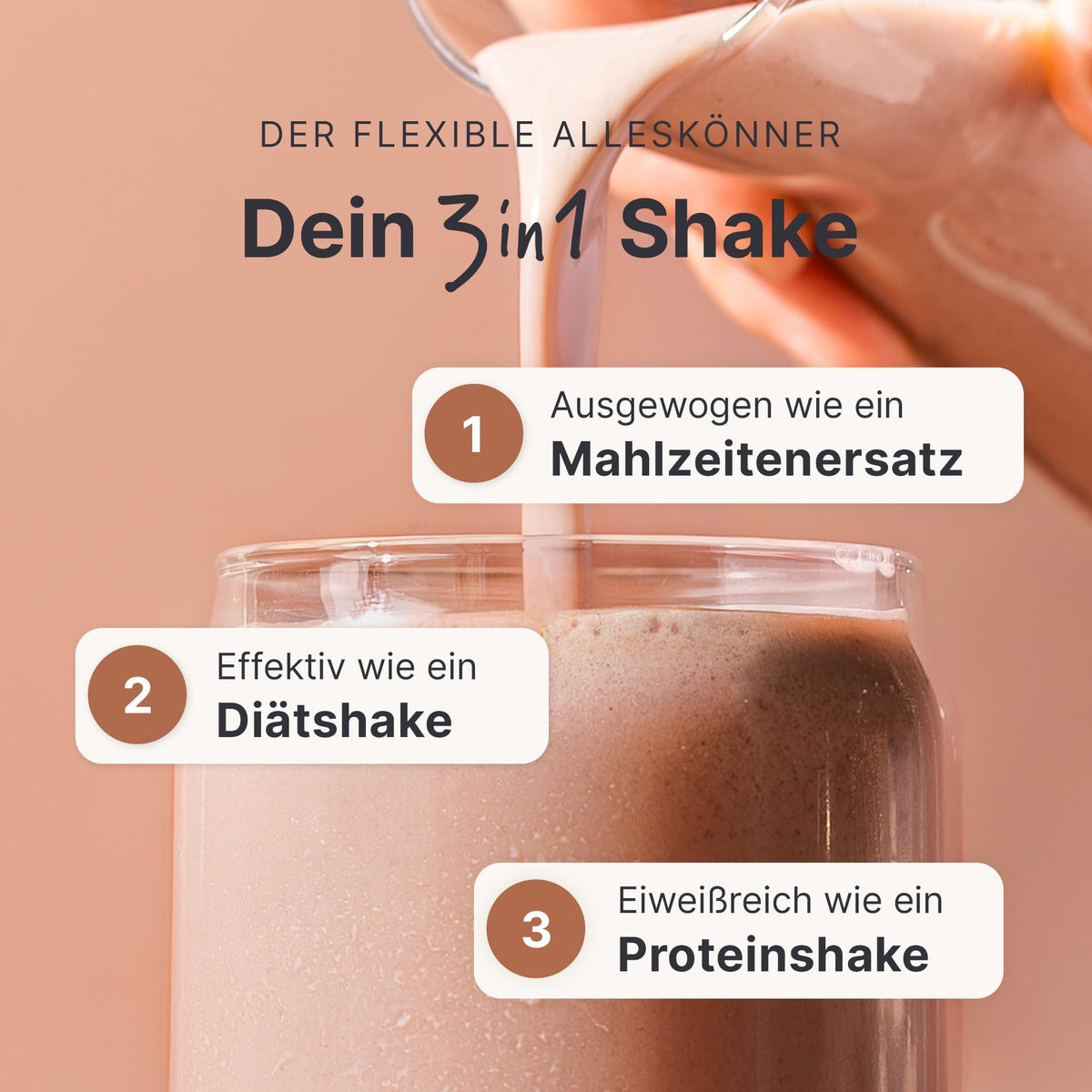 SHEKO Balance Shake Erdbeere – Mahlzeitersatz & Abnehmshake – 378 g