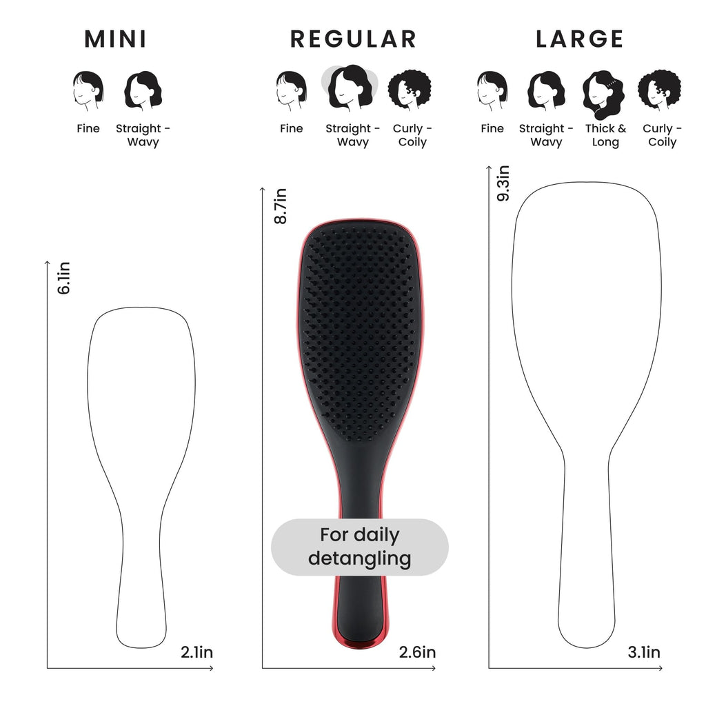 Tangle Teezer Ultimate Detangler Haarbürste – Nasses & Trockenes Haar – Entwirrungsbürste für Alle Haartypen – Zweistufige Borsten Reduzieren Haarbruch & Knoten – Champagner Gold mit Chrom-Finish