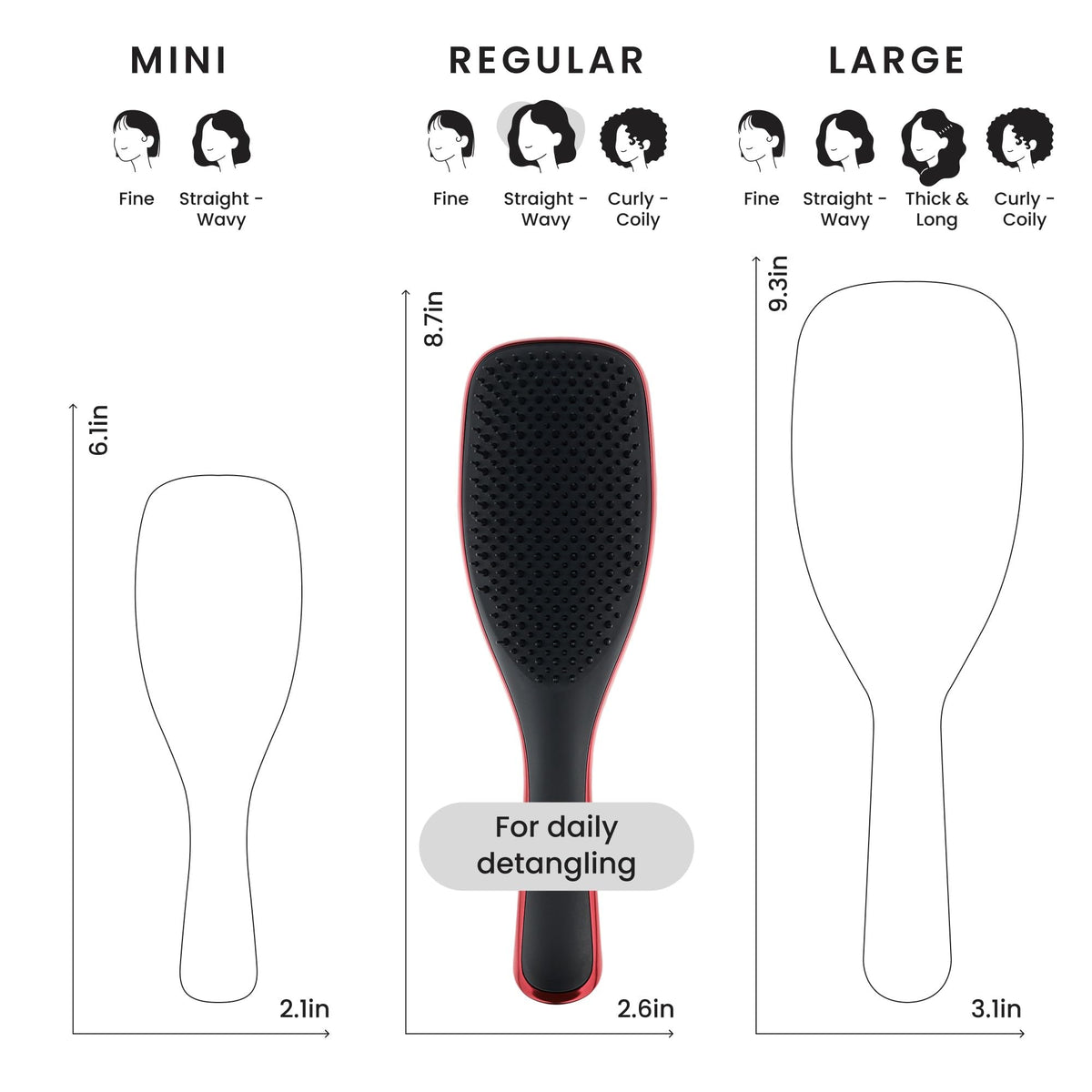 Tangle Teezer Ultimate Detangler Haarbürste – Nasses & Trockenes Haar – Entwirrungsbürste für Alle Haartypen – Zweistufige Borsten Reduzieren Haarbruch & Knoten – Champagner Gold mit Chrom-Finish