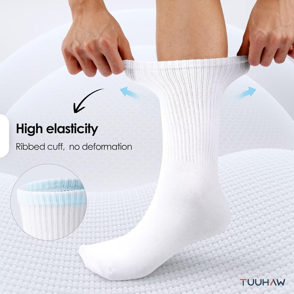 Chaussettes Homme Femme Coton Sport Tennis Course Golf (Lot de 6/12)