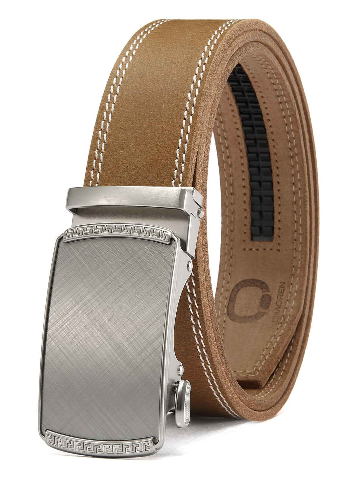 CHAOREN Gürtel Herren, Automatik Ledergürtel Herren 35mm ohne Löcher