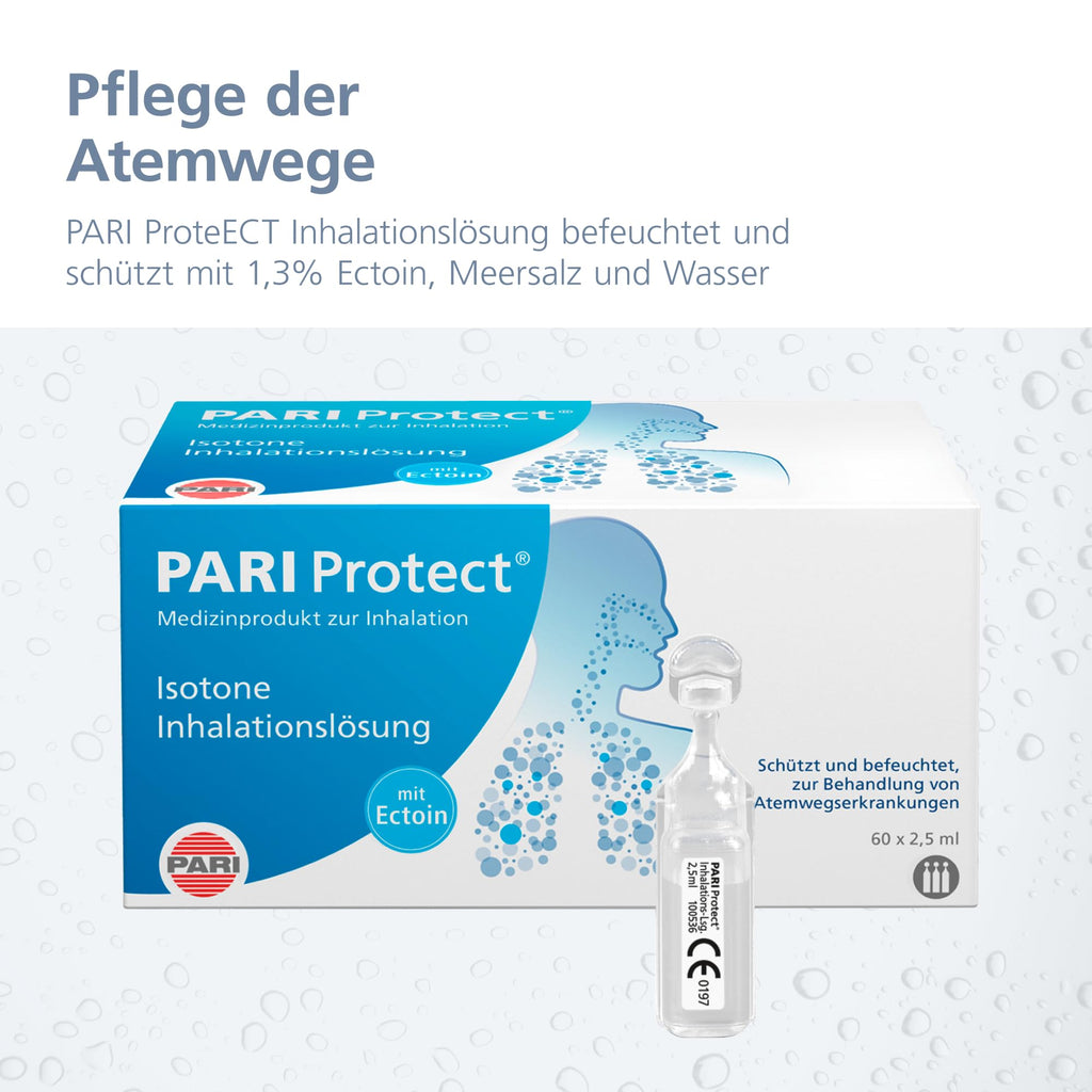PARI NaCl 0,9% Inhalationslösung - isoton (0,9% Kochsalz),60 x 2,5 ml