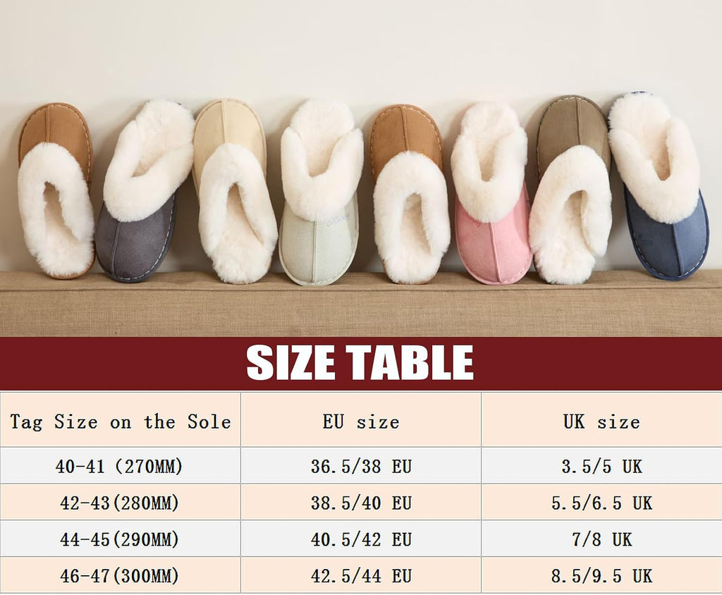 Misolin Damen Herren Hausschuhe Winter Warme Pantoffeln mit Memory-Schaum