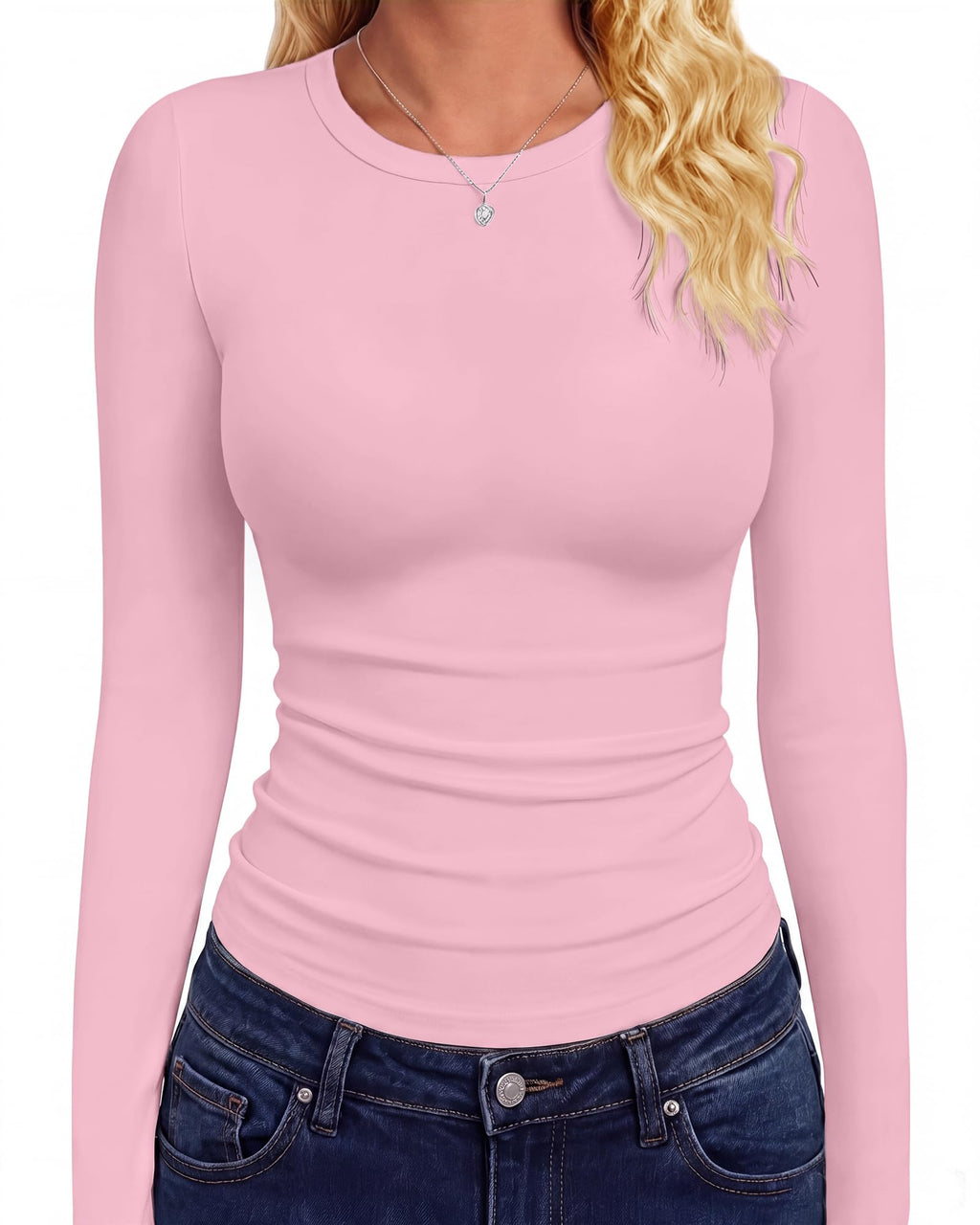 GAYHAY Langarmshirts für Damen Oberteile figurbetont Herbstmode 2026