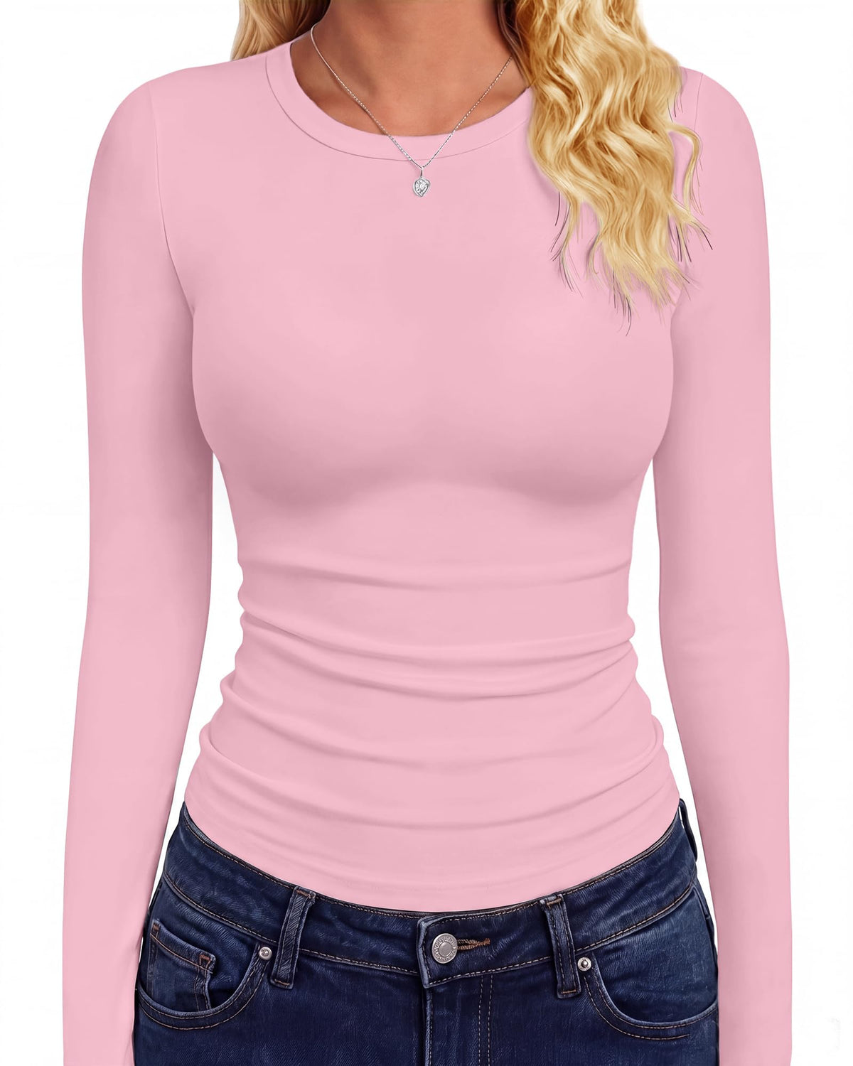 GAYHAY Langarmshirts für Damen Oberteile figurbetont Herbstmode 2026