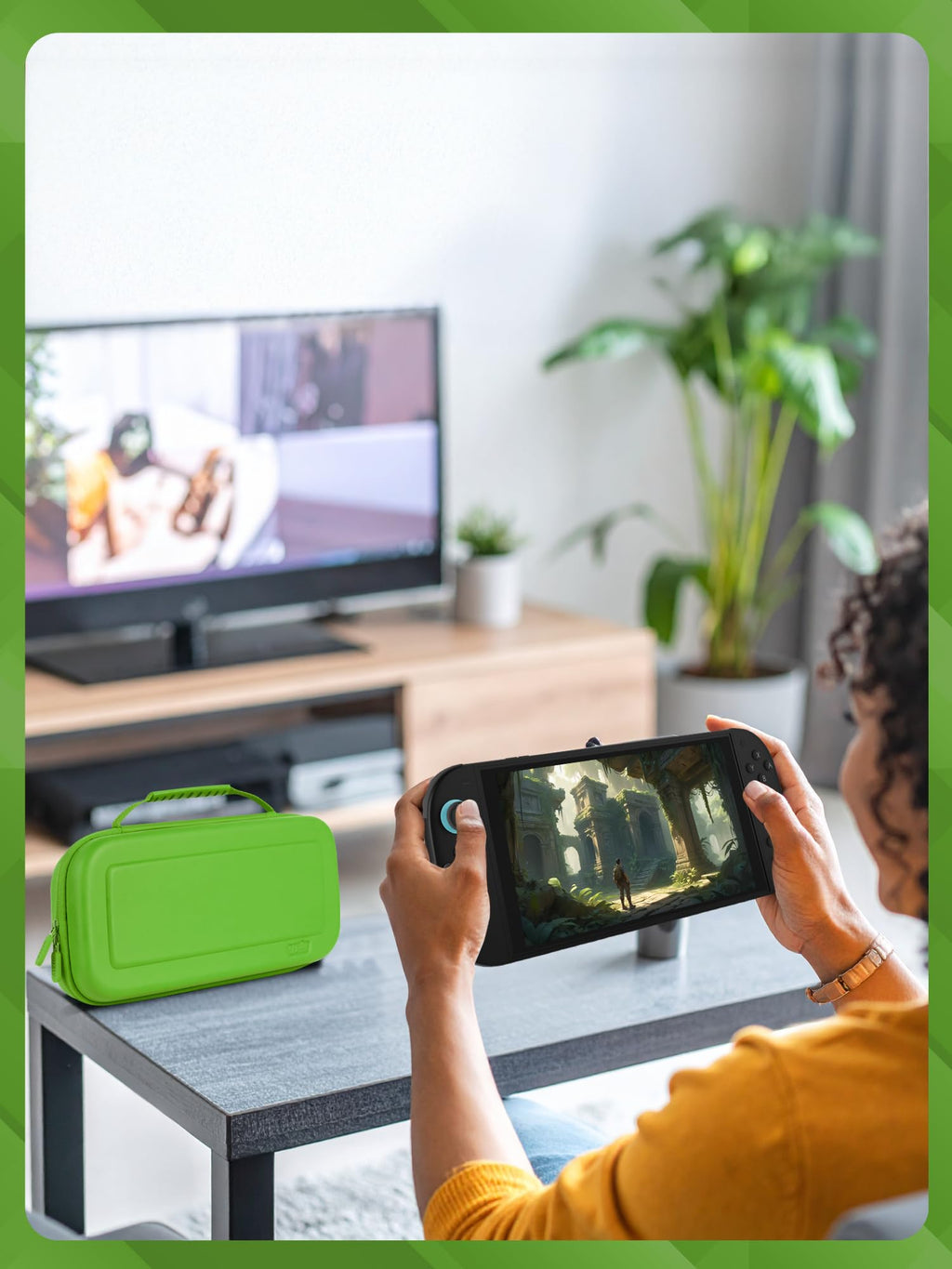Orzly Tragetasche kompatibel mit Nintendo Switch Lite (2019) – Aufbewahrungstasche - Hartschalen Case/Hülle/Schutzhülle für die Verwendung mit der Nintendo Switch Lite Konsole & Accesoires - ROSA