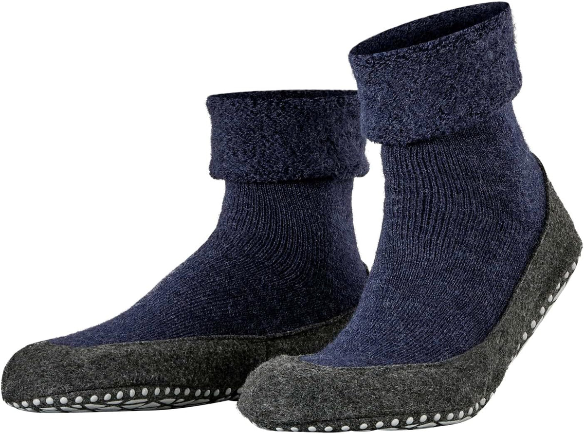 FALKE Herren Cosyshoe Stoppersocken atmungsaktive klimaregulierende geruchshemmende Wolle rutschfeste Noppen auf der Filzsohle komfortabel warm mit Plüsch strapazierfähig 1 Paar