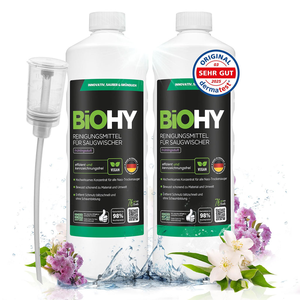 BiOHY Wischroboter Reiniger für Station mit Orangenduft (2 x 1 Liter)