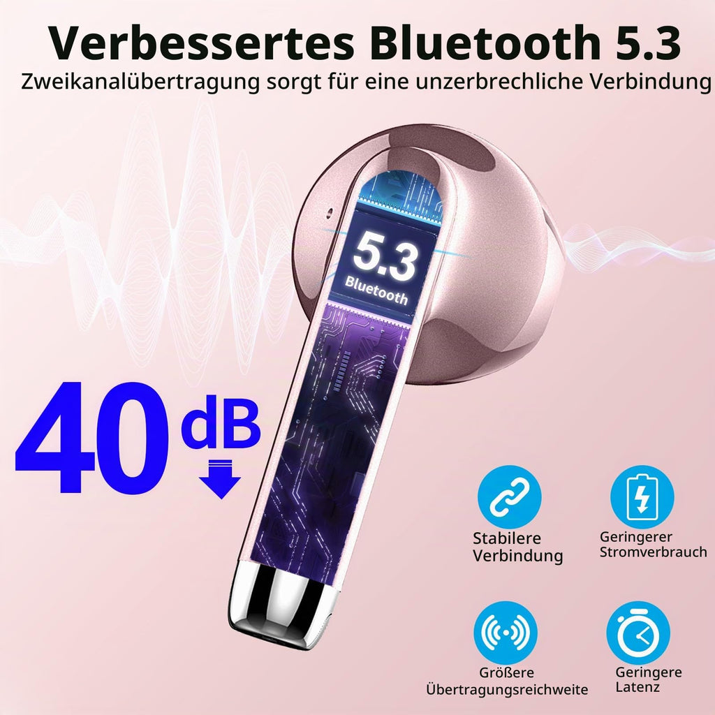 Drsaec Bluetooth Kopfhörer, In Ear Kopfhörer Kabellos Bluetooth 5.4