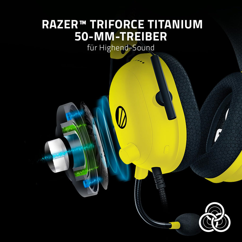 Razer BlackShark V2 X - Multi-Plattform kabelgebundenes Esports-Headset (Triforce 50mm Treiber, Erweiterte Passive Geräuschunterdrückung, 7.1 Surround Sound, Hyperclear Cardioid Mic) Grün