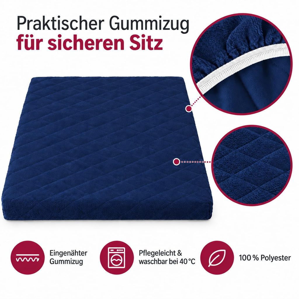 Brandsseller Waschmaschinenbezug & Trocknerbezug 60x60 cm - gepolsterter Schonbezug für Waschmaschine und Trockner – Schutzhülle mit Gummizug - Grün