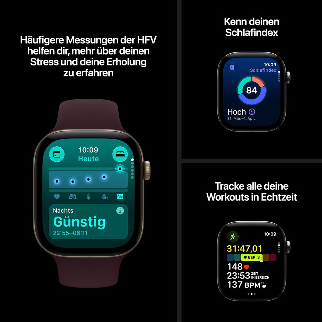 Apple Watch Series 12 GPS, 42 mm Aluminiumgehäuse Dunkelbronze