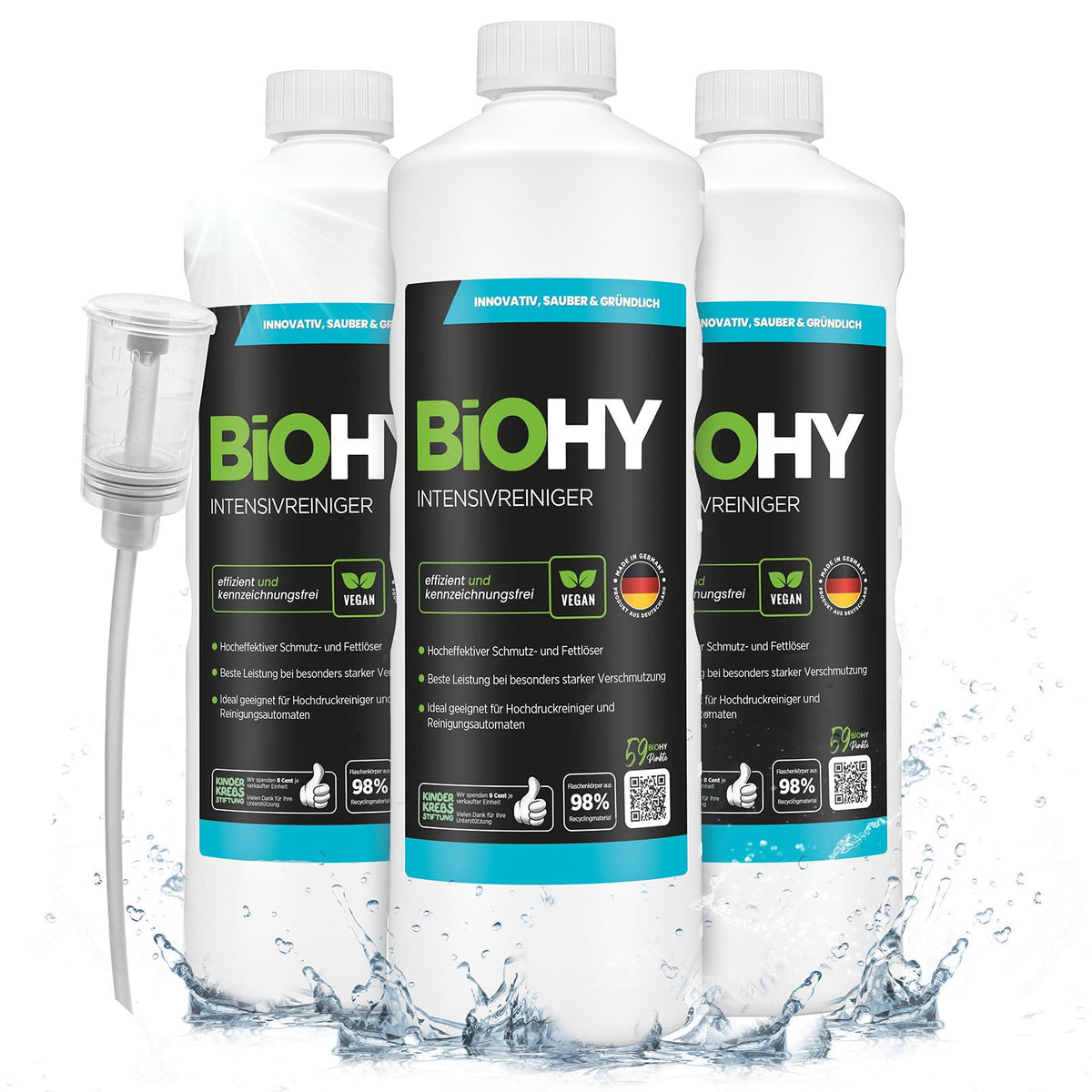 BiOHY Wischroboter Reiniger für Station mit Orangenduft (2 x 1 Liter)