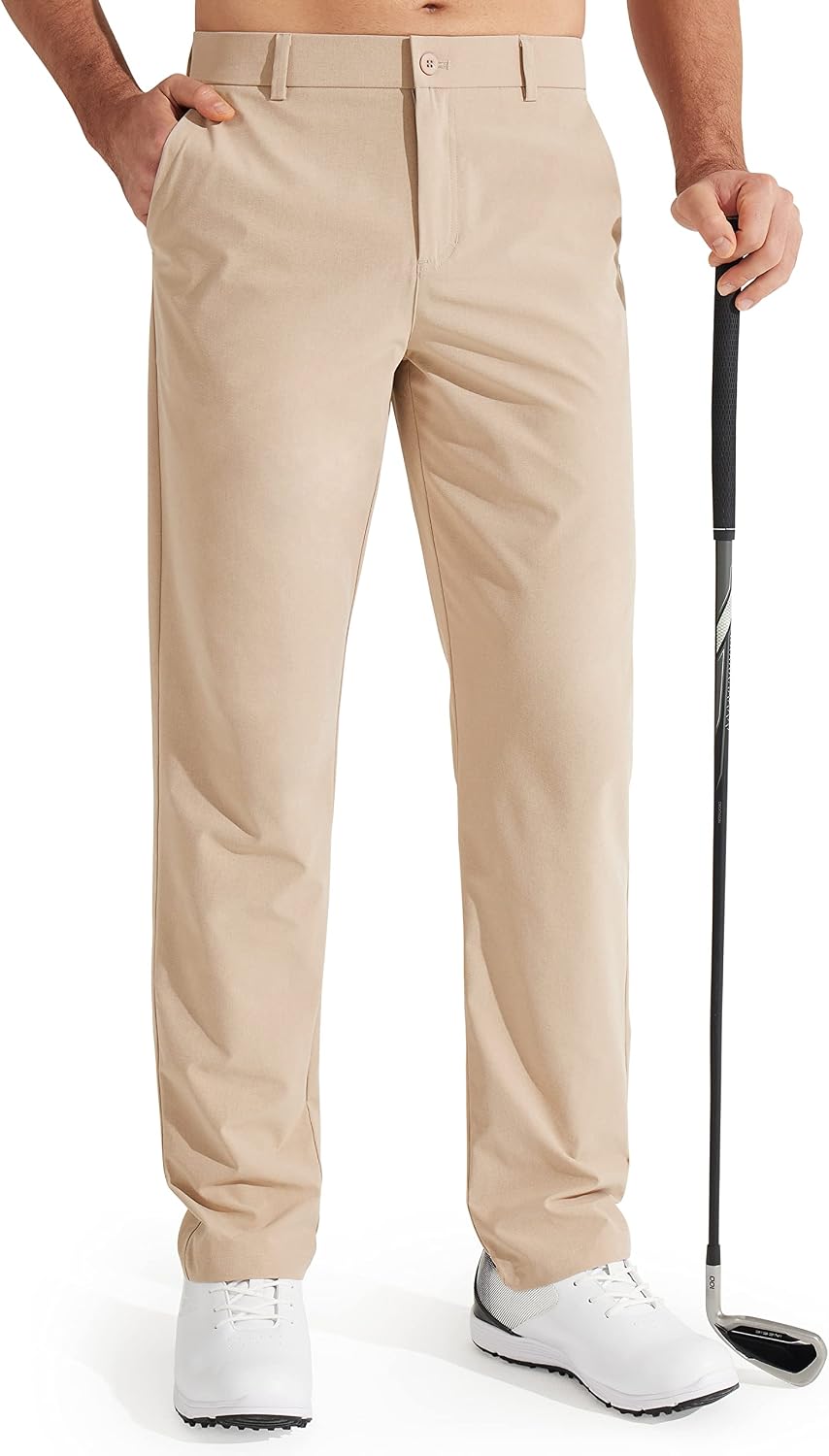 Libin Herren Golfhose Stretch Business-Hose 30"/32"/34" schnelltrocknende, leichte, bequeme Freizeithose mit Taschen