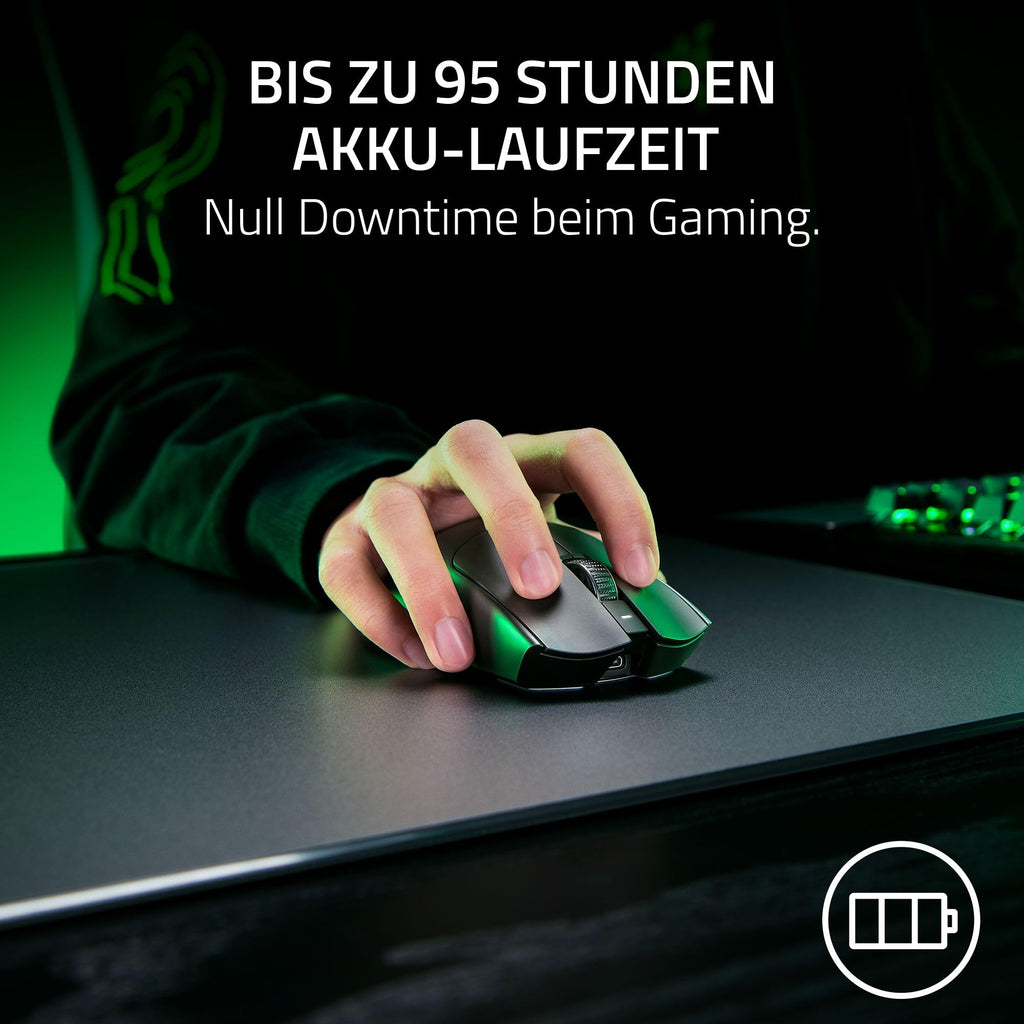 Razer Viper V3 HyperSpeed - Kabellose Esports Gaming-Maus - Focus Pro 30K DPI Sensor - bis zu 280 Std. Akku, Mechanische Maus-Switches 2th Generation - kabellose Abtastrate 4000Hz- PC/Mac | Schwarz