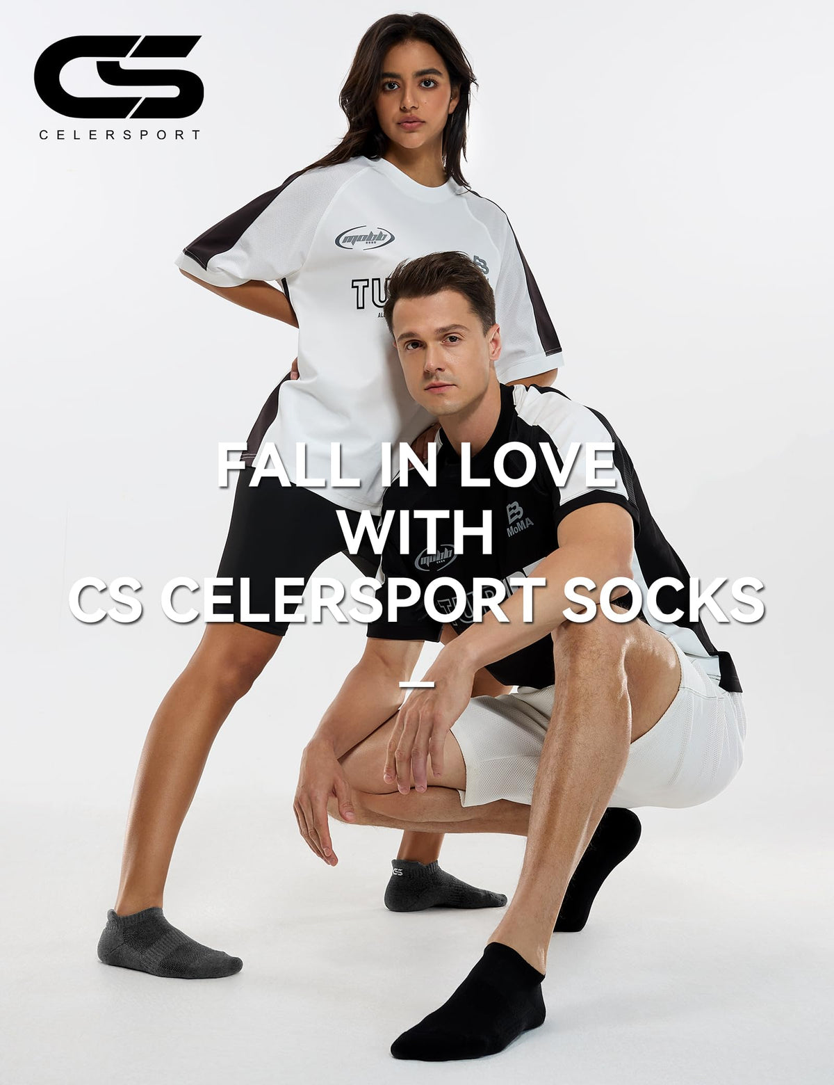 CS CELERSPORT 6 Paar kurze Sportsocken für Damen und Herren, Sneaker-Socken für Laufen und Sport mit Fersenlasche