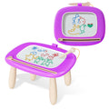 Kikidex Magnetic Drawing Board, Toddler Girl Toys for 1-3 Year Old, Doodle Board Pad Learning and Educational Toys for 1 2 3 Year Old Kids Birthday Gift (Soft Pink)