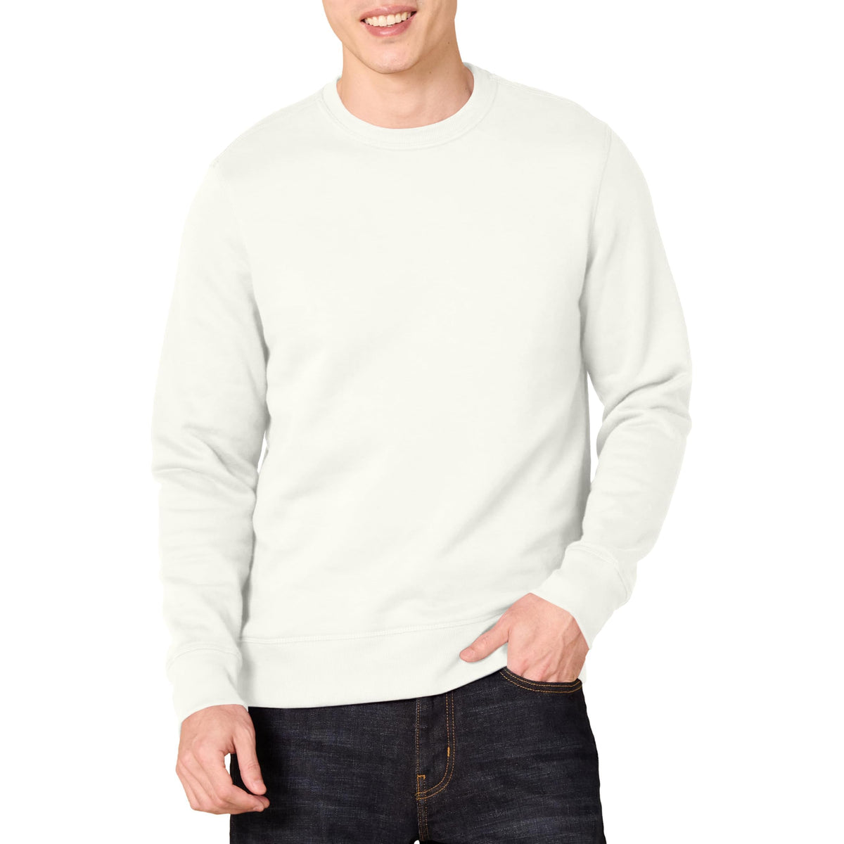 Amazon Essentials Sweatshirt en Molleton Col Rond Homme