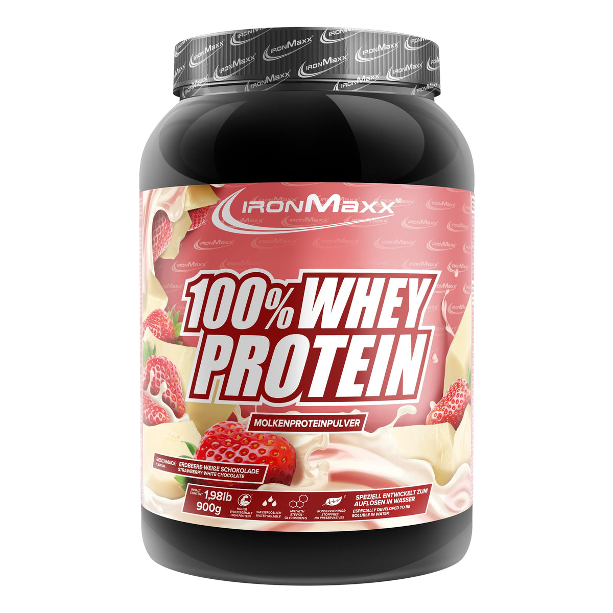 IronMaxx 100% Whey Protein Pulver – French Vanilla 500g Beutel | zuckerreduziertes, wasserlösliches Eiweißpulver aus Molkenprotein | viele verschiedene Geschmacksrichtungen