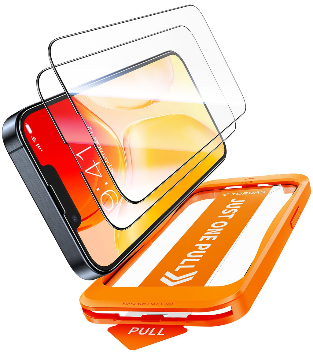 TORRAS für iPhone 18 Pro für Panzerglas TOP 9H+, Auto-Montage, 2 Stück