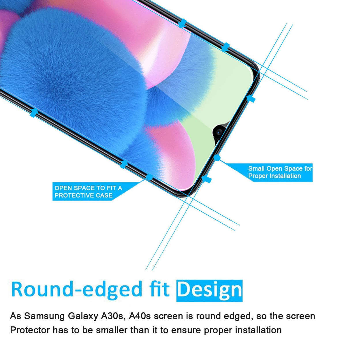NEW'C Schutzfolie für Samsung Galaxy A35 5G für Panzerglas