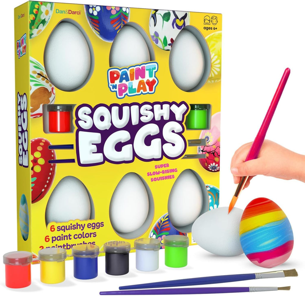 Dan&Darci Egg Squishy Painting Kit - Arts & Crafts for Girls and Boys