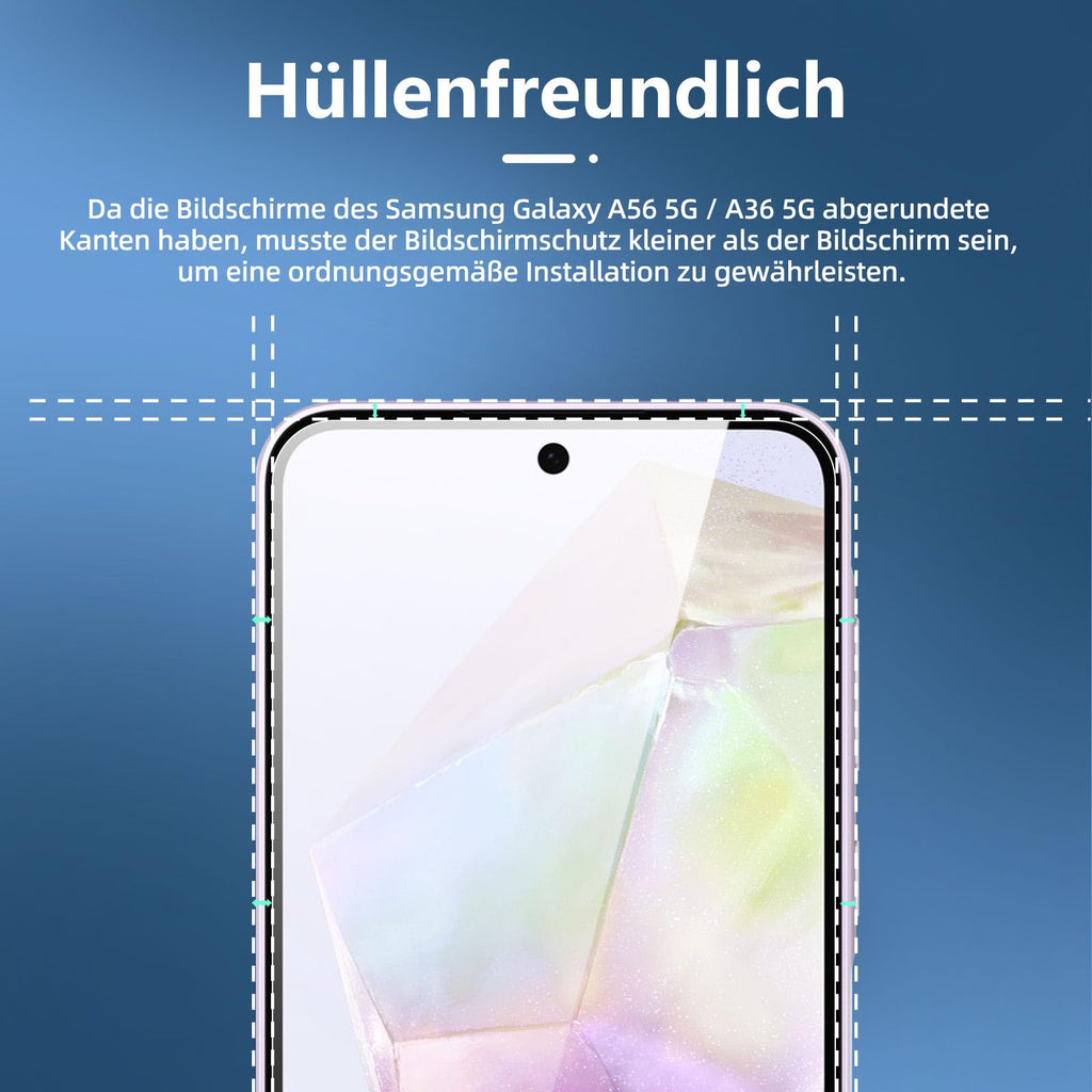 NEW'C Schutzfolie für Samsung Galaxy A35 5G für Panzerglas
