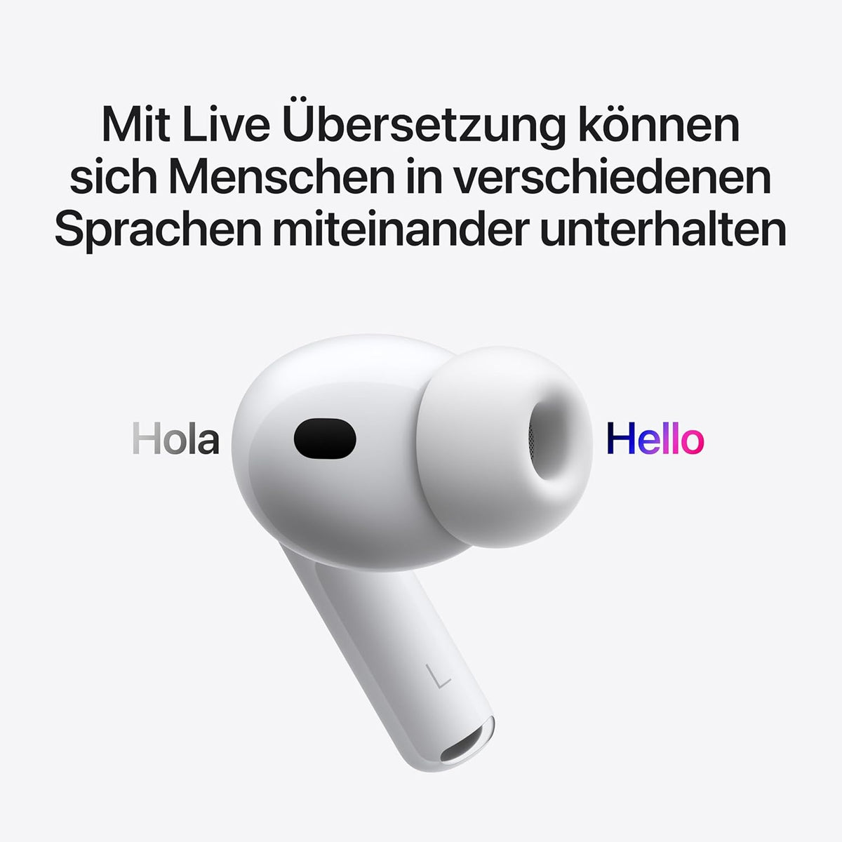Apple AirPods Pro 3 Kabellose In‑Ear Kopfhörer, Aktive Geräuschunterdrückung, Herzfrequenzmessung, Hörgerätefunktion, Bluetooth Kopfhörer, 3D Audio, Hi‑Fi Sound, Laden über USB‑C