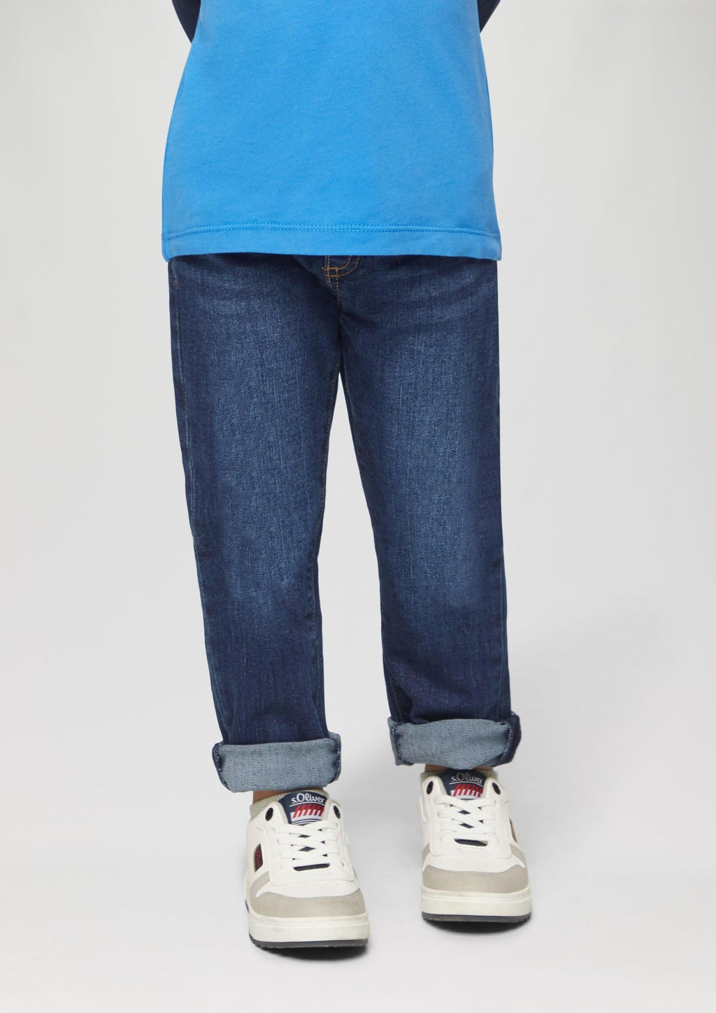 s.Oliver Junior Jungen Jeans-Hose – Straight Leg, Elastikbund