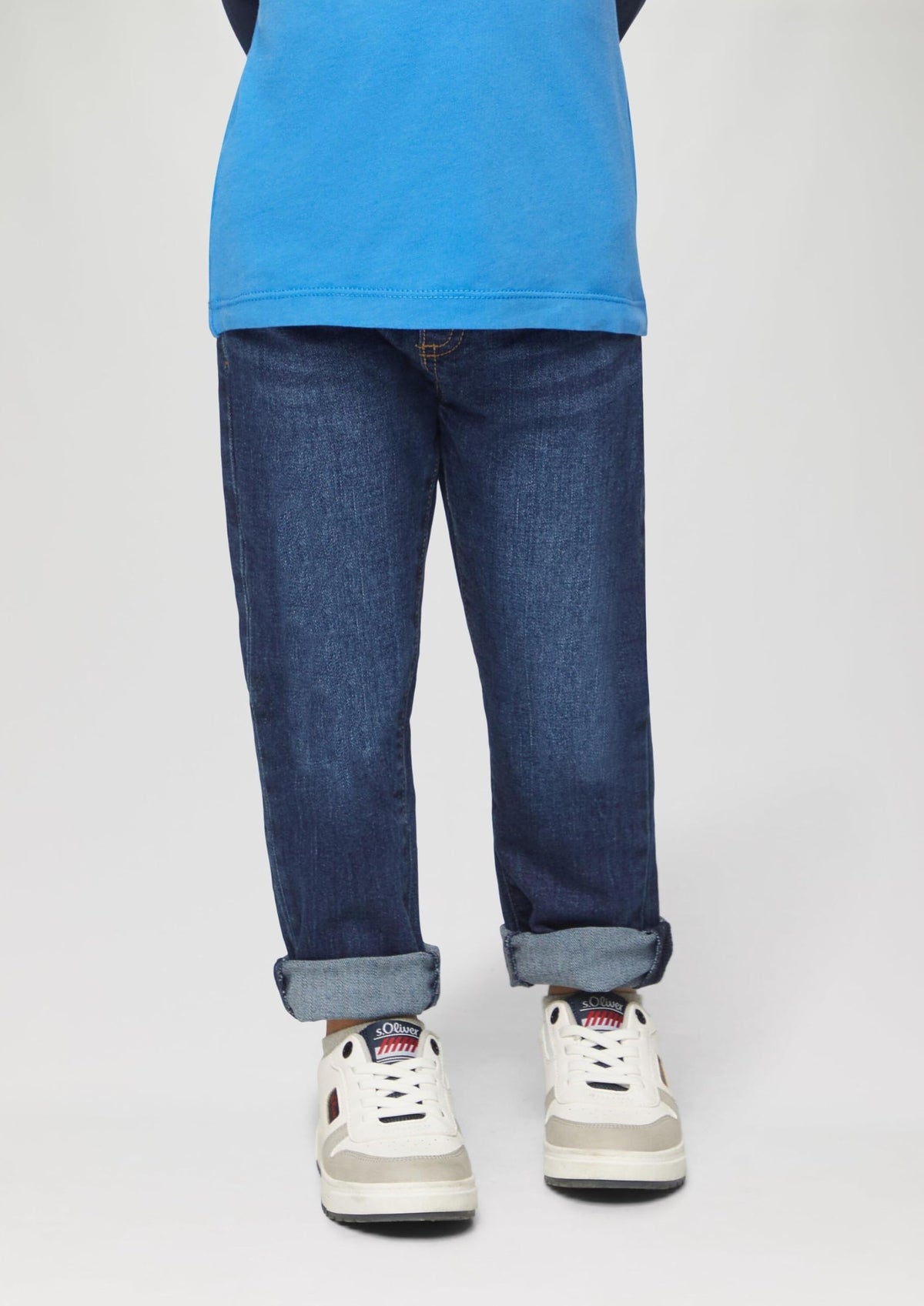 s.Oliver Junior Jungen Jeans-Hose – Straight Leg, Elastikbund