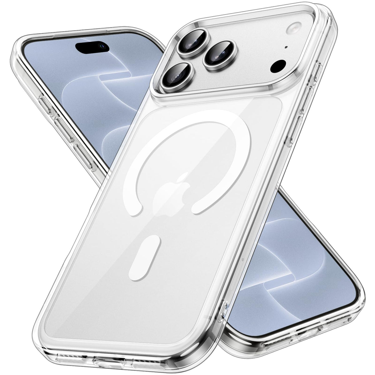JETech Magnetische Hülle für iPhone 17, Durchsichtig