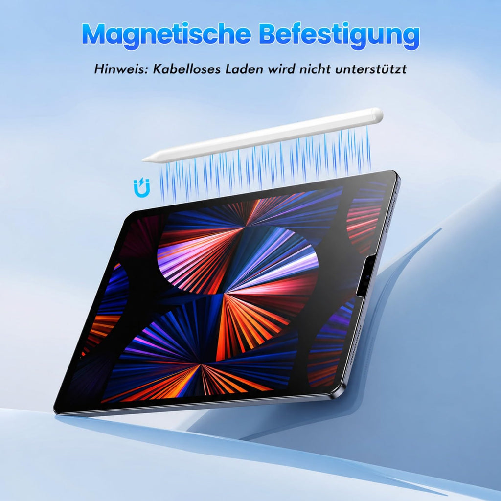 MEKO Stift für Apple iPad 2018–2026, Weiß, 35 Stunden Akkulaufzeit