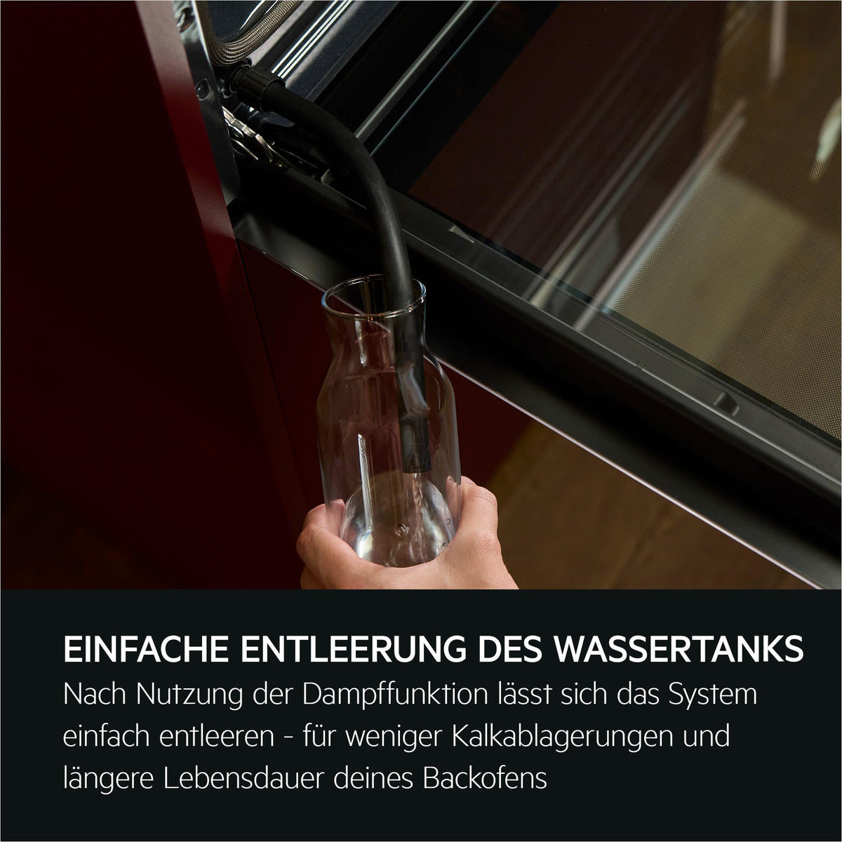 AEG Einbaubackofen, Serie 5 Ringheißluft: Gleichmäßige Garergebnisse auf 3 Ebenen, Pyrolyse Selbstreinigung, 45 Automatikprogramme, LED-Touchdisplay, Schnellaufheizung, Edelstahl, OU5PB40WSM