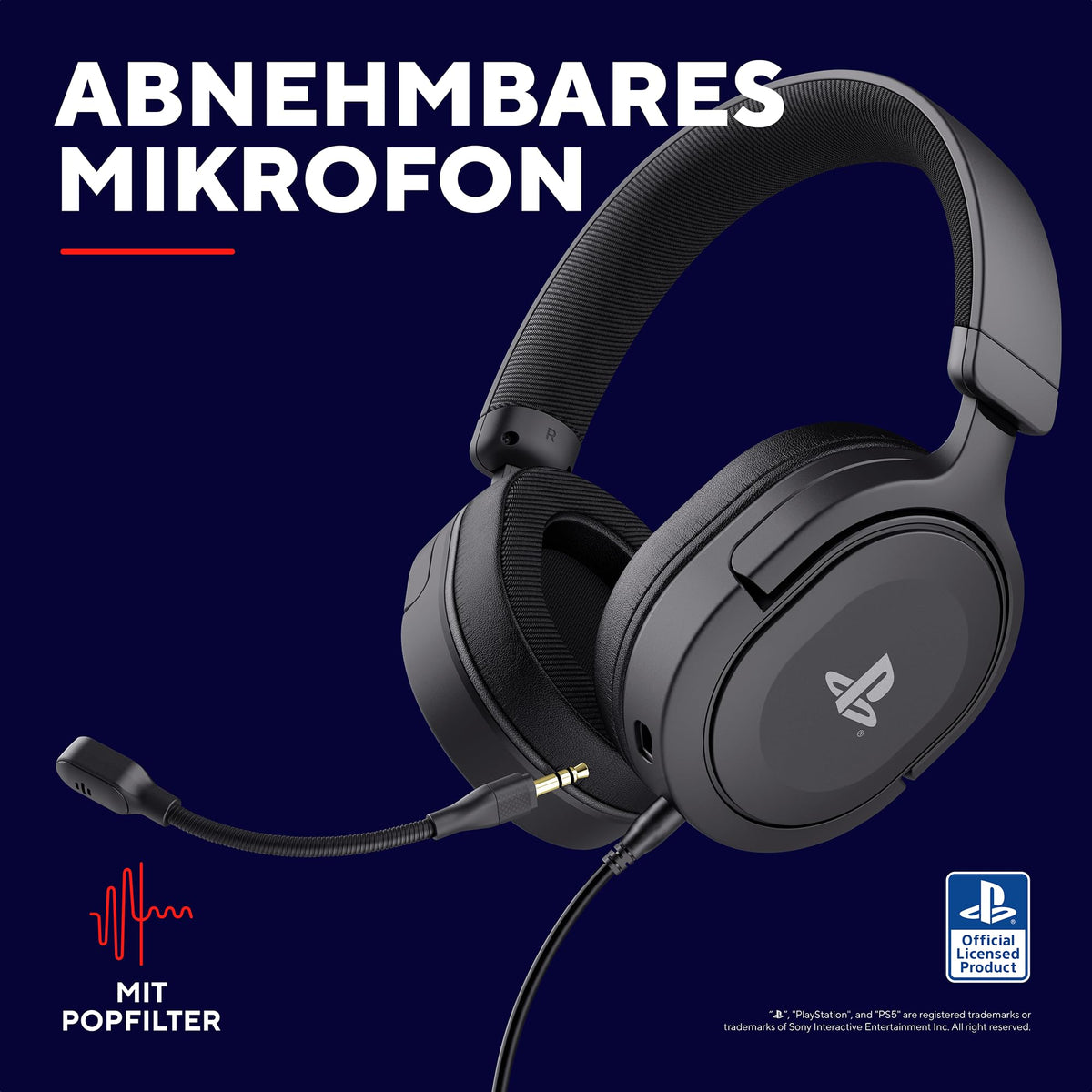 GXTrust Forta PS5 Gaming Headset Lizenziert für PlayStation 5, Weiß