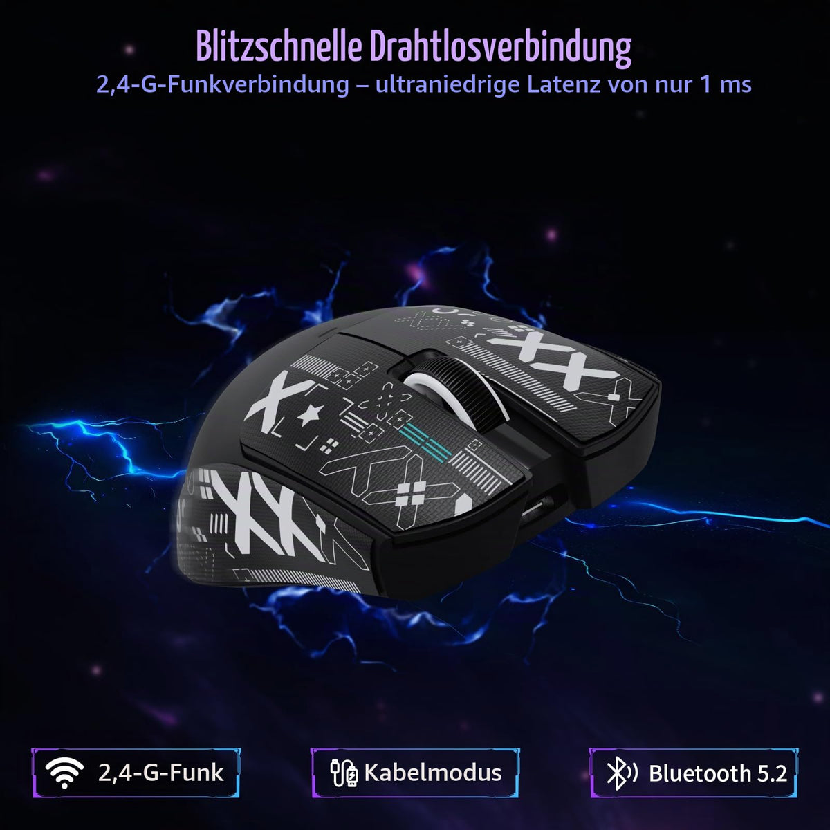 ATTACK SHARK X11SE Kabellose Gaming-Maus