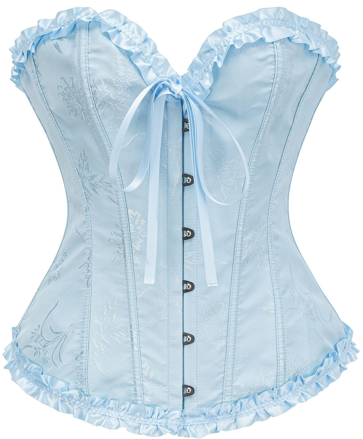 Bustier Corset Top for Women | Overbust Lace Up Waist Cincher Shapewear Lingerie