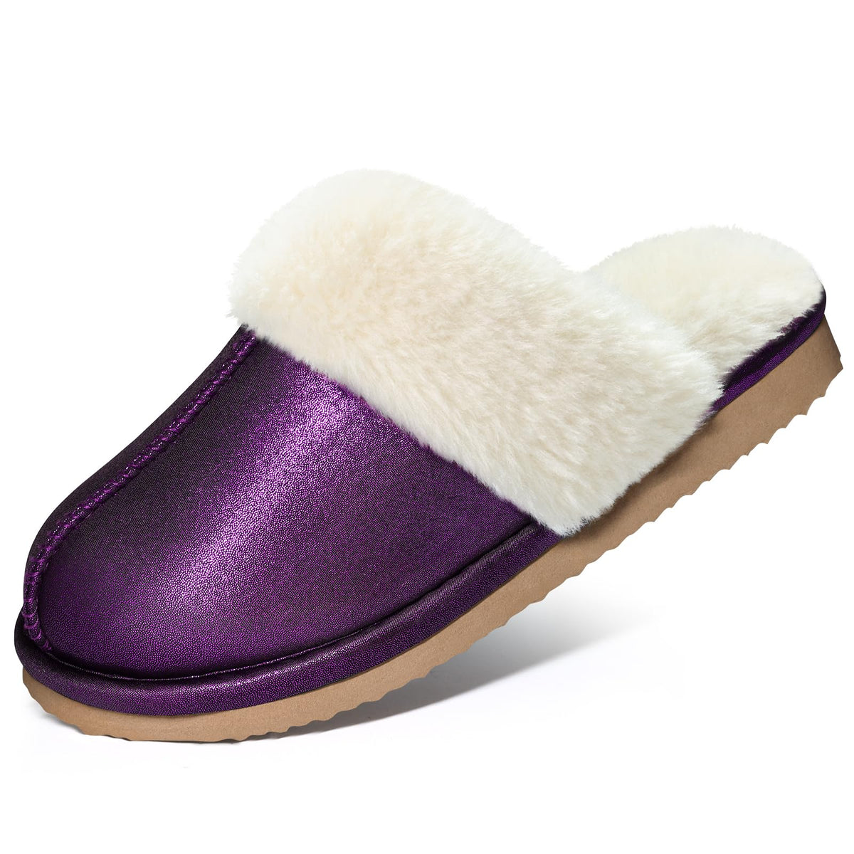 Litfun Fuzzy Slippers for Women Memory Foam Indoor House Shoes