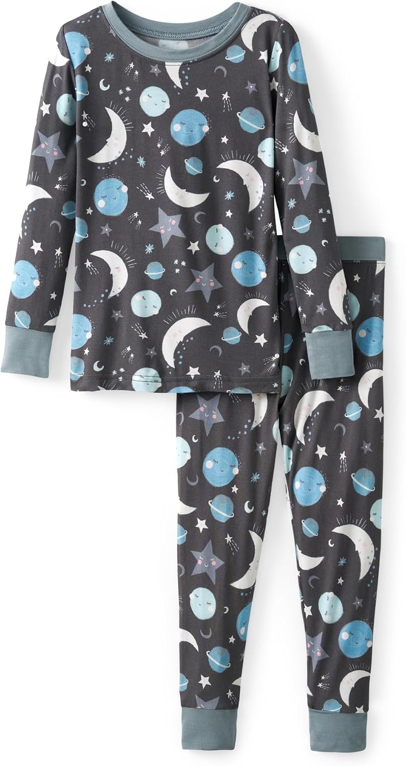 Little Sleepies Two-Piece Pajama Set, Viscose from Bamboo, Toddler Kids PJs