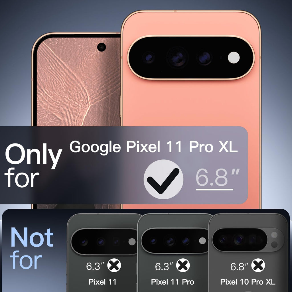 JETech Magnetische Hülle für Google Pixel 10/10 Pro, Obsidian