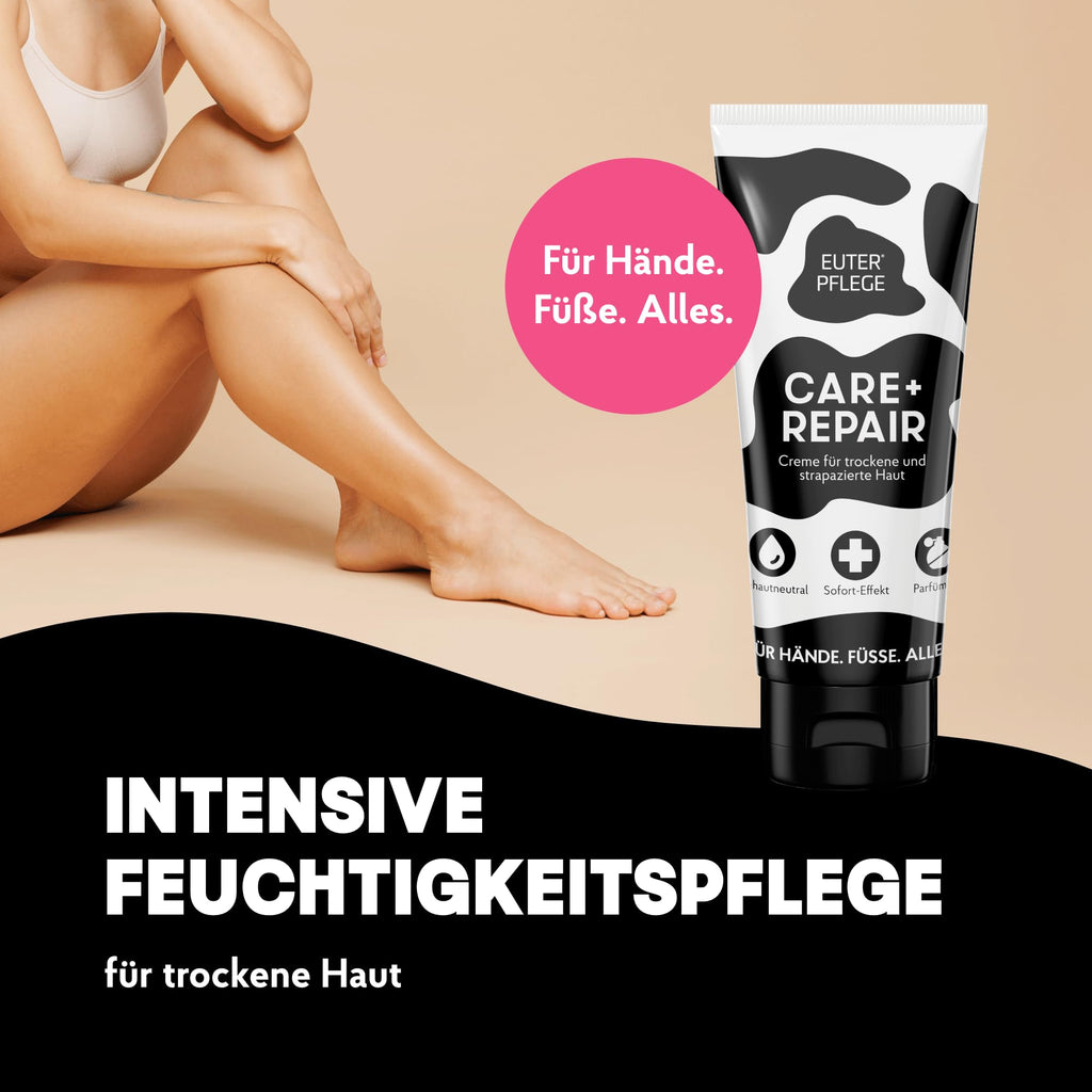 EUTERPFLEGE Care + Repair Pflegecreme, für trockene Haut, 400ml, parfümfrei