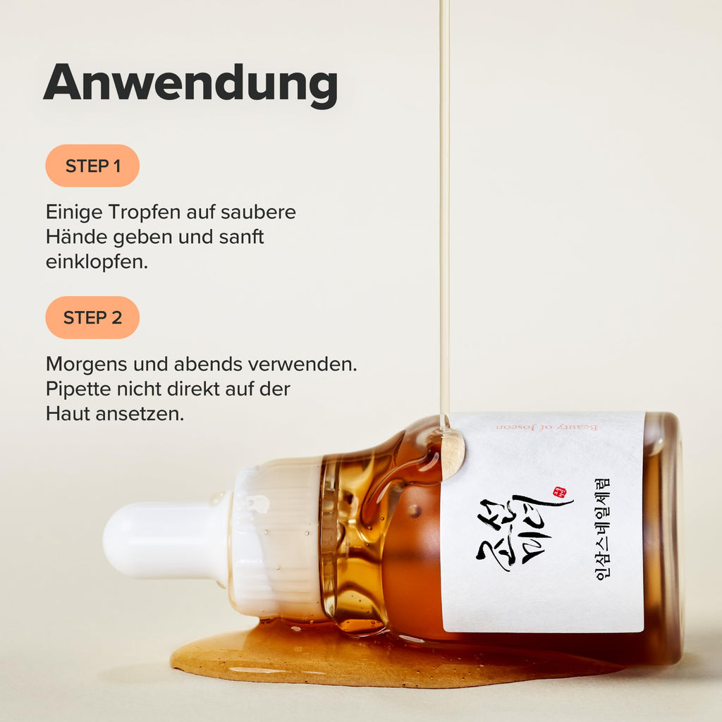 Beauty of Joseon Glow Serum Propolis + Niacinamide | Korean Skincare Koreanische Kosmetik Hydratisierend & Feuchtigkeitsspendend, Serum Gesicht gegen ungleichmäßigen Hautton, 30ml