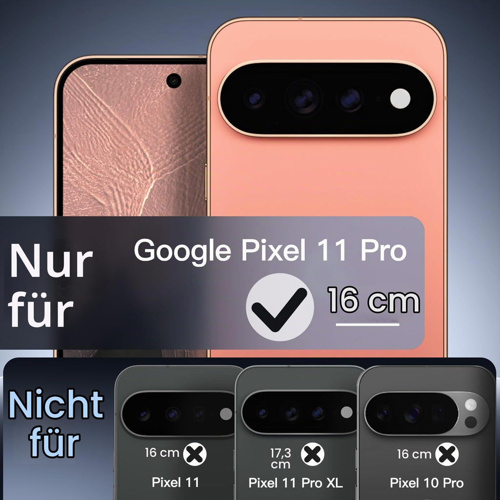 JETech Magnetische Hülle für Google Pixel 10/10 Pro, Obsidian